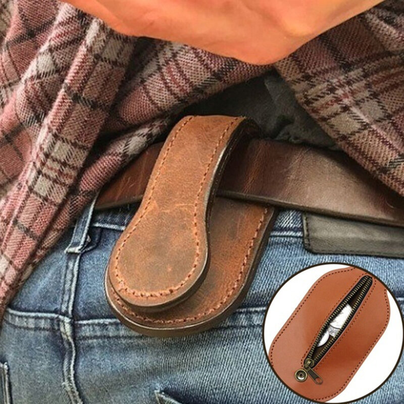 1pcs bolsa de couro do telefone carteira loop dos homens celular caso coldre cinto cintura adereços moda couro cinto da cintura