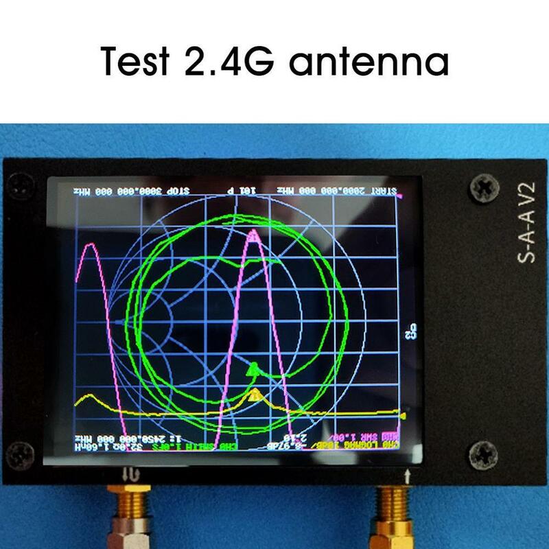 Analyseur précis d'antenne en métal Touchable réglé par analyseur de réseau de NanoVna avec l'analyseur de vecteur d'affichage de 4 pouces pour SAA2N Nano VNA V2