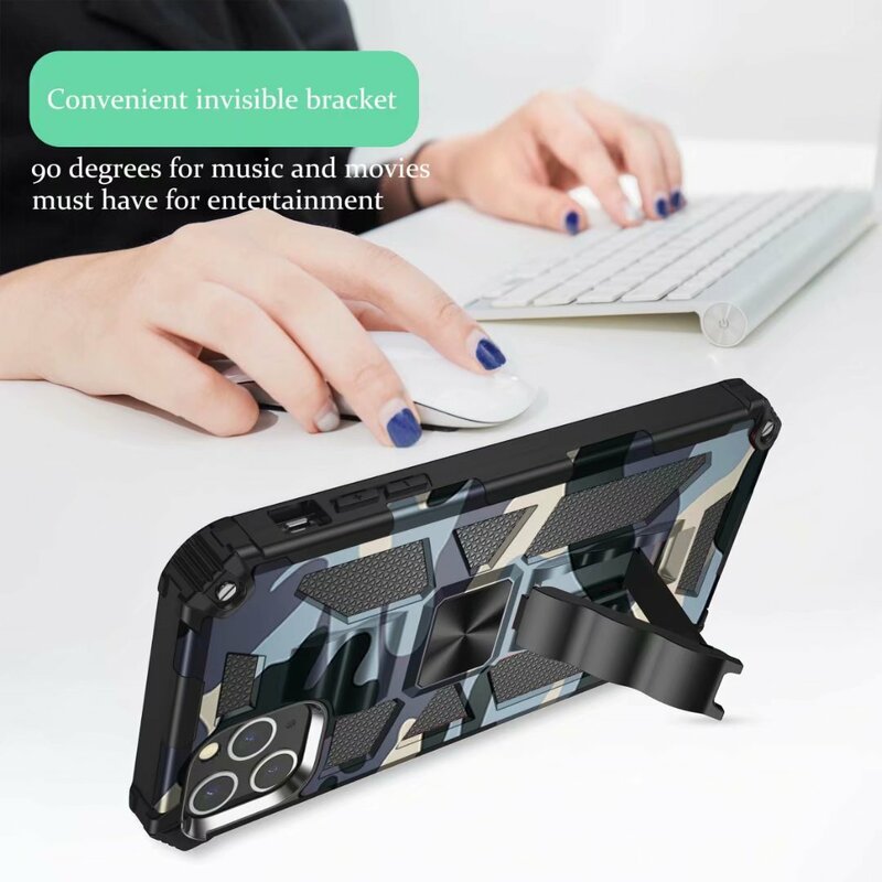 Hidden Magnetic Kickstand Case For Samsung Galaxy S22 S23 S24 Ultra S20FE Note 20 A13 A53 A54 A34 A14 A15 Shockproof Armor Cover