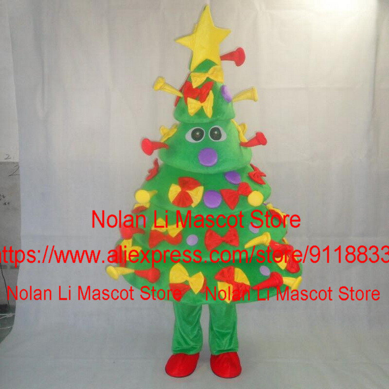 Christmas Tree Mascot Costume Crayon Cartoon Set Cosplay Birthday Party Masquerade Festival Gift Customization Adult Size 973