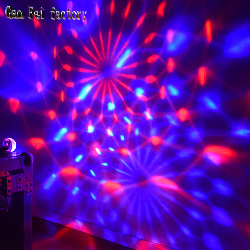 Proyector de luz de discoteca de Navidad, Mini LED Srystal, bola mágica, efecto de sonido de DJ para fiesta, entretenimiento en el hogar, juego de Halloween