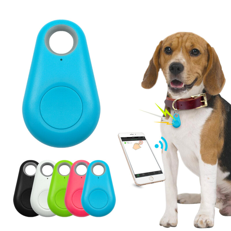 Rastreador GPS para mascotas, accesorio mini localizador bluetooth inteligente, resistente al agua, anti pérdida para perro, gato, niños, llaves del coche o casa, cartera