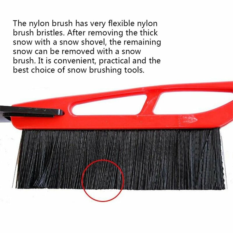 Cepillo raspador de hielo para nieve de invierno, herramienta de limpieza de parabrisas y ventanas, agarre resistente, eliminador de escarcha de coche