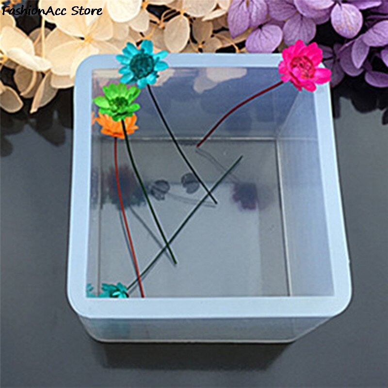 1 PC Silicone Pendant Mold Jewelry Craft Tool New Making Cube Resin Casting Mould 20mm to 65mm