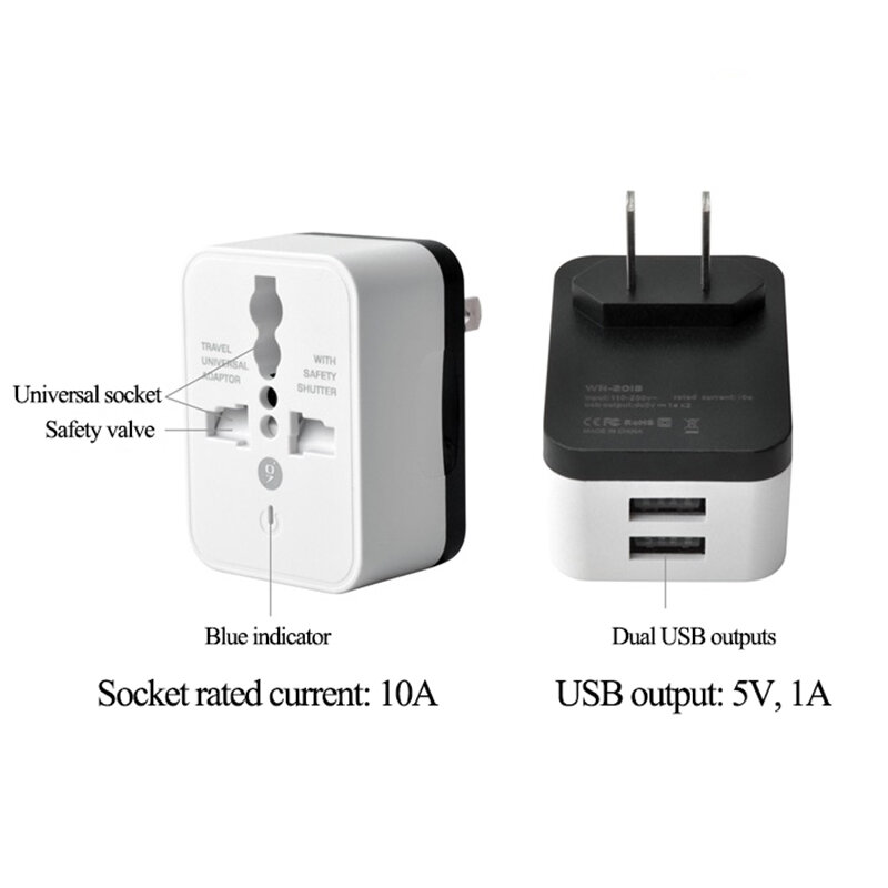 Multifungsi Konversi Plug/Socket/Outlet/Adaptor 250V 10A EU/US/UK Konversi Eropa Power uni Eropa Plug Converter Soket Perjalanan