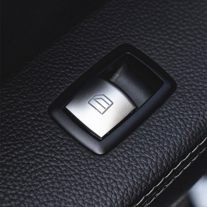 Okno samochodu szklane przyciski podnoszące naklejka na pokrywę tapicerka dla Mercedes Benz W169 W245 W164 X164 W251 GL ML A B klasa R akcesoria