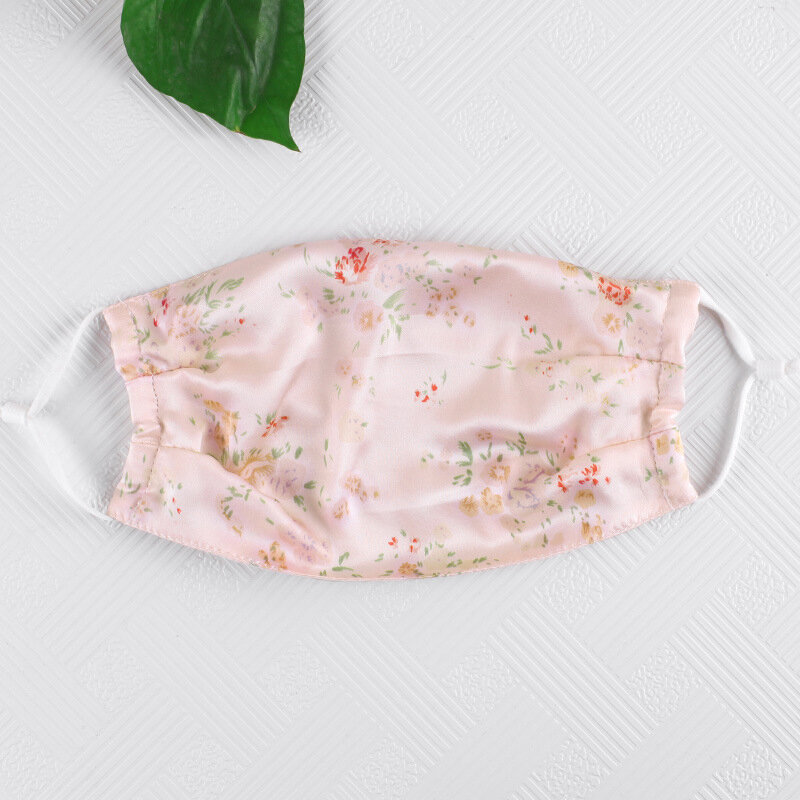Fashion Silk Thin Face Mask Summer Breathable Washable Women Mouth Mask Washable Windproof Outdoor Sunscreen Masks Wholesale
