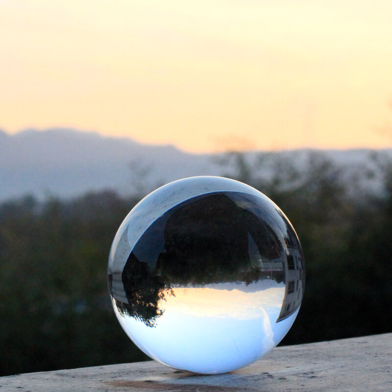 Keine Kratzer Seltene Natürliche Quarz Kristall Glas Kugel Klar Magic Ball Chakra Healing Home Dekoration