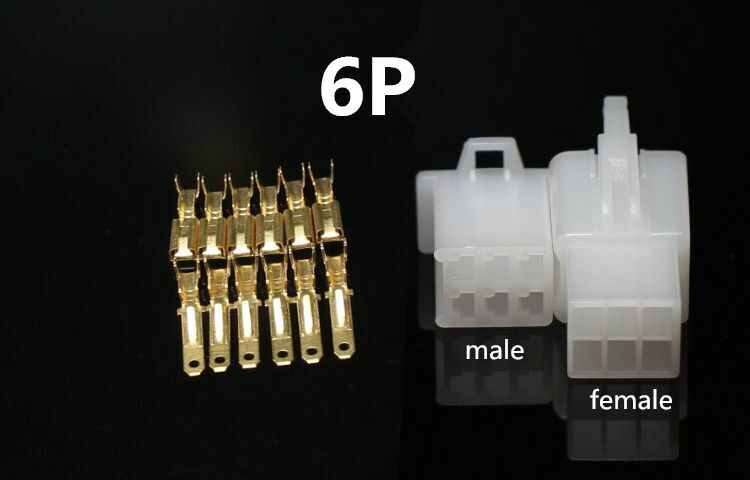 10set 2.8mm 2/3/4/6/9 pin Automotive 2.8 Electrical wire Connector Male Female cable terminal plug Kits Motorcycle ebike car ok