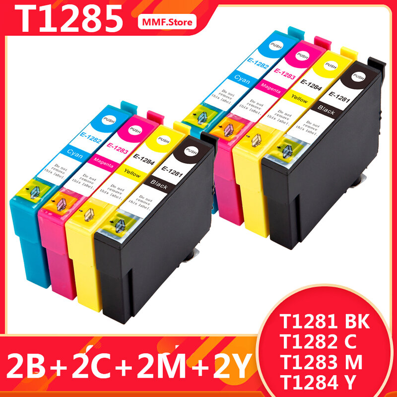 Epson t1285マルチパックs 22、sx 125sx 230、sx 235w sx 420w sx 425w、sx 430w、sx 440w、sx 445w、bx 305f、bx 305fw、と互換性がありますbx 305FW