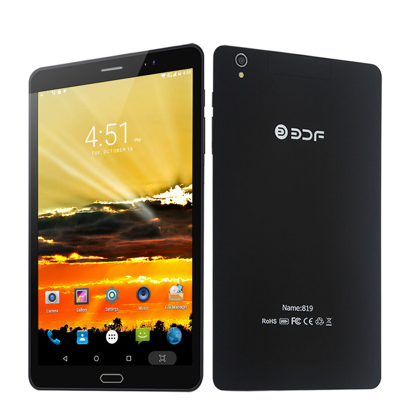 Tablet PC Android 9 Octa Core, Dual SIM, Rede 4G, 4GB RAM, 64GB ROM, Google Bluetooth, Wi-Fi, 8"