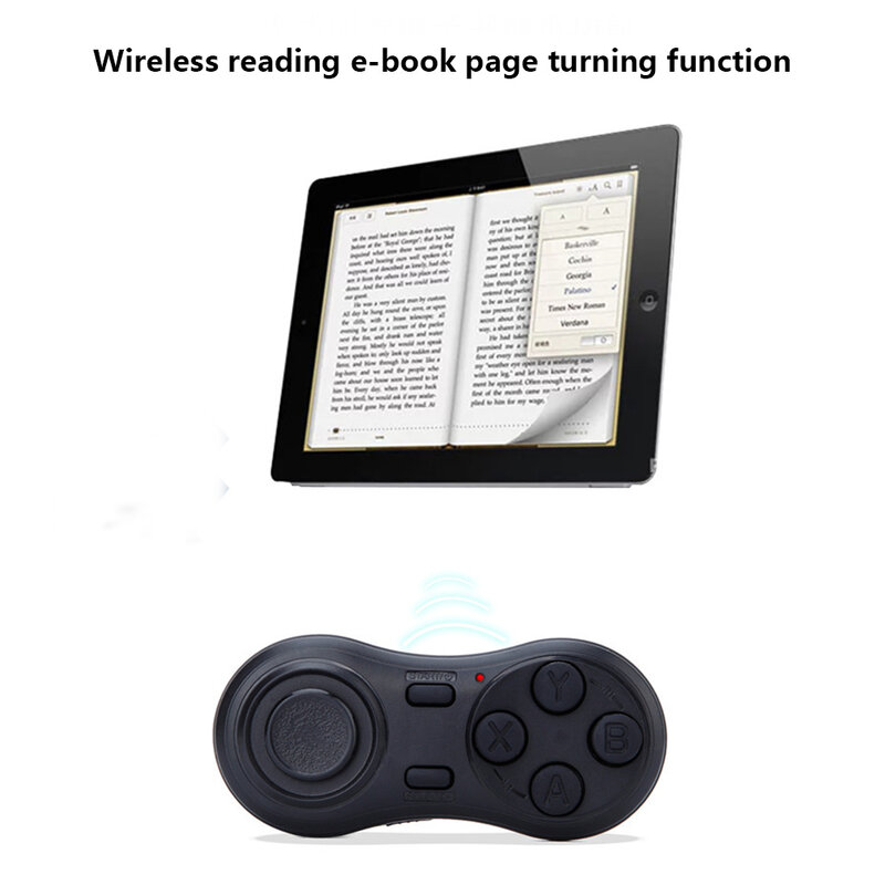 2019 Neue Stil Multi-Funktion Bluetooth Mini Gamepad Fernbedienung Für Tablet Handy PPT Selbst-Timer VR spiel Control