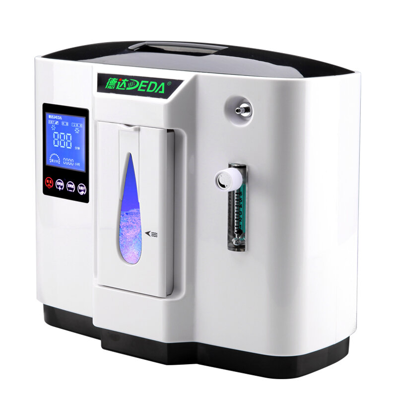 Di alta qualità 93% ad alta concentrazione di ossigeno 6L flusso uso domestico medico concentratore di ossigeno portatile generatore di DE-1A