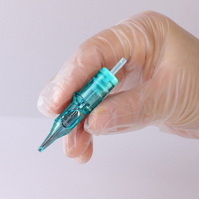 10Pcs Disposable Tattoo Cartridge Needles Permanent Makeup Needles #08 #10 #12 RL For Microblading Tattoo Machine Grips Supplies