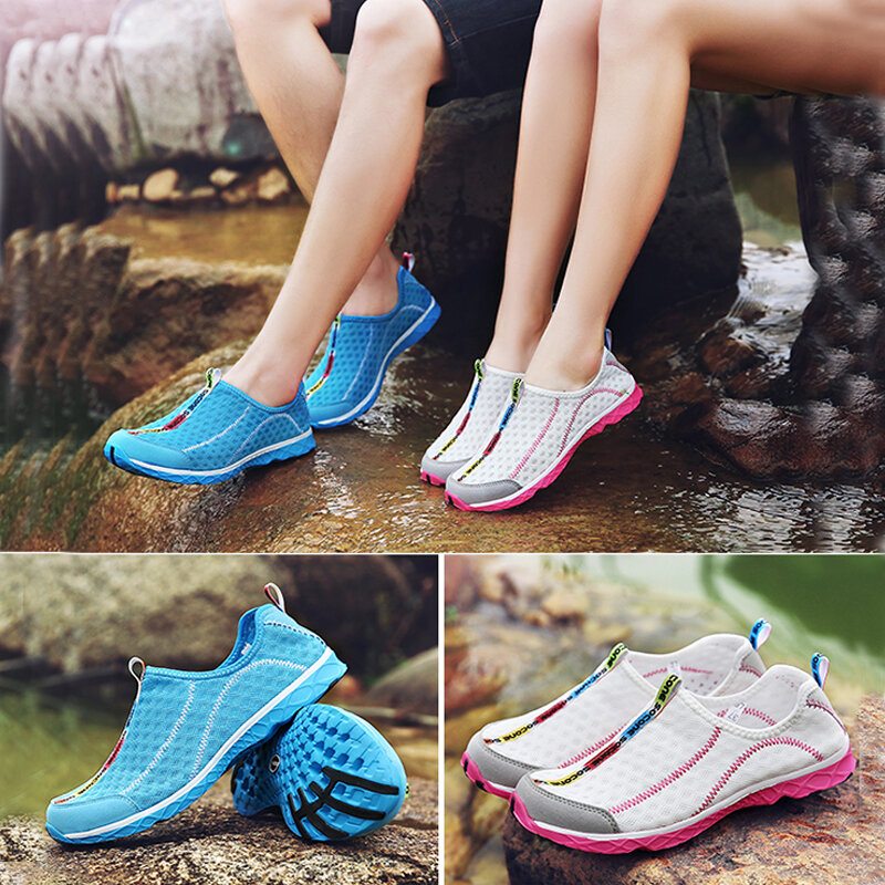Socone-calçados esportivos aquáticos leves e respiráveis para homens, sapatos ao ar livre de secagem rápida, tênis vadear e camping