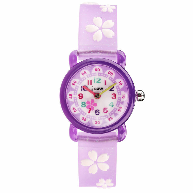 2020 Children's Watch Waterproof Lovely Transparent Cherry Blossom Student Quartz Watch Birthday Gift Clock Boy Sports Watches