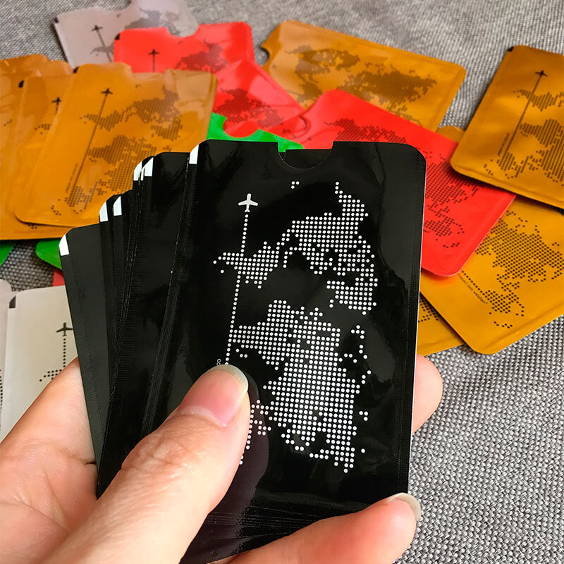 Porte-cartes bancaires anti-RFID pour hommes et femmes, porte-cartes bancaires, portefeuille fin, étui pour cartes d'identité, protection en métal, porte-cartes de crédit, NDavid, chaud