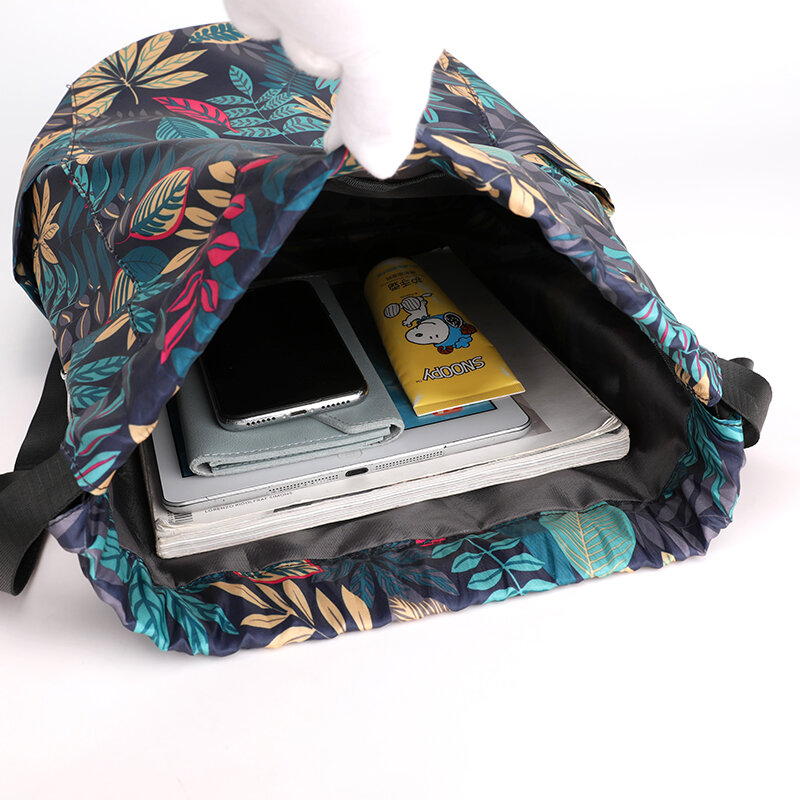 Mochila de viaje de nailon ligero para mujer, mochila escolar de tela duradera de alta calidad, informal, portátil, para compras