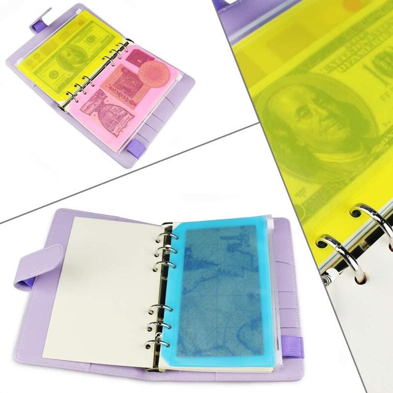 Папка-бумажник A6, пластиковая, с 6 отверстиями, водостойкая