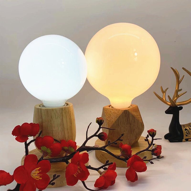 Lampadina in vetro lattiginoso G80 G95 7W E27 lampadina a sfera a globo Lampada a LED bianca fredda/calda