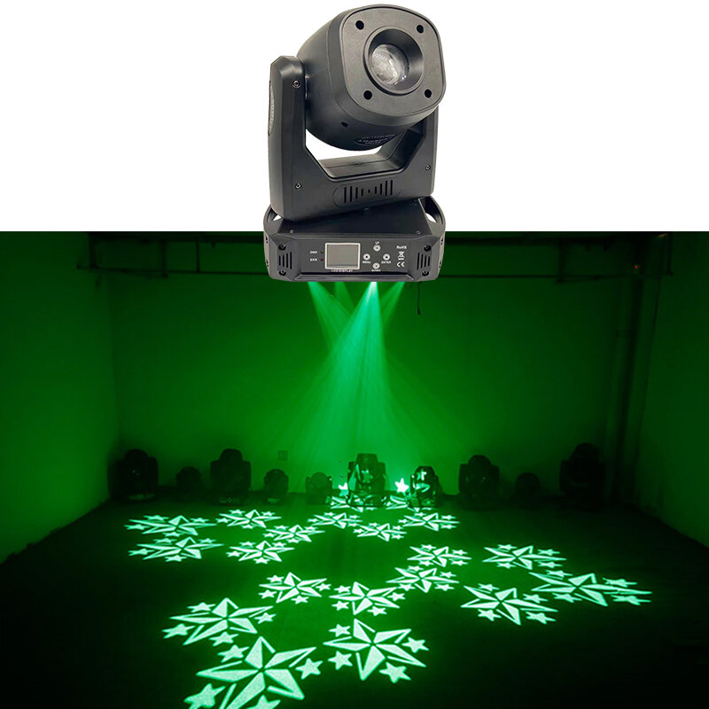 Disco 100W Led Pattern Moving Head Light With Prism 3 Rotate Use For Stage Performance Dance Bar Party Disco Effect Lighting