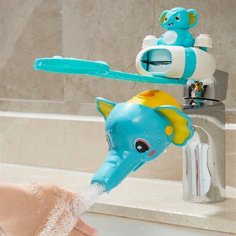 Wasserhahn Extender kinder Hand Waschen Sauber Artefakt Universal Baby Cartoon Silikon Verlängerung Splash-proof Wasserhahn Guide Waschbecken