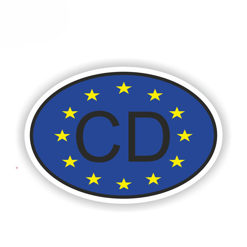 Kreative Aufkleber CD Corps Diplomatic Land Code Auto Aufkleber Oval Aufkleber Auto Styling