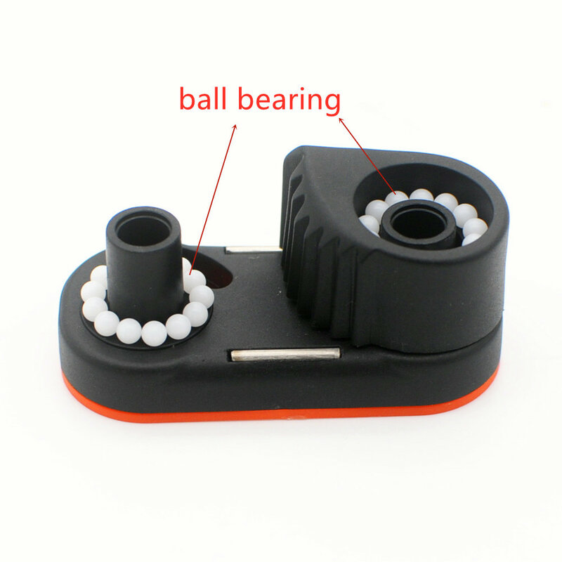Cornamusas de leva de rodamientos de bolas de Material compuesto con anillo de acero inoxidable, Kit de leva Carbo, cuerda de plomo de carenado