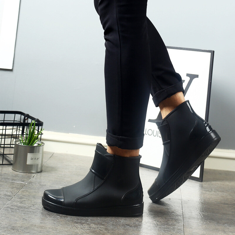 Swyevy-Botas de lluvia de piel para mujer, zapatos cálidos impermeables, 2020