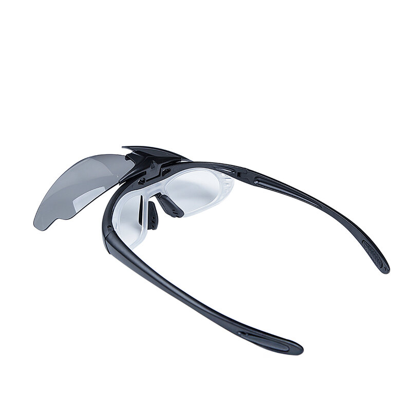 Airsoft Taktis Kacamata PC 3 Lensa Kacamata Menembak Anti-Fog Safety Bersepeda Hiking Olahraga Lari dengan Miopia Mata Ayam Bingkai