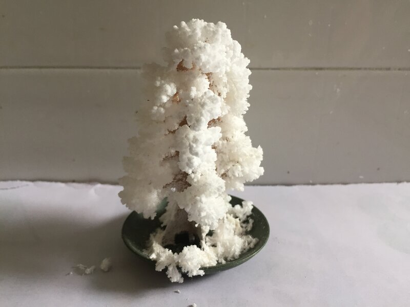 2019 50PCS 10cm White DIY Paper Magic Growing Tree Christmas Trees Japan Science Educative Funny Anti Stress Relief Toys Novelty