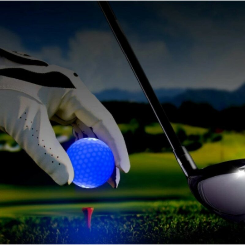 어둠 속에서 빛나는 LED 골프 공, 야간연습용 멀티 컬러 방수 골프 발광 공, 6 개