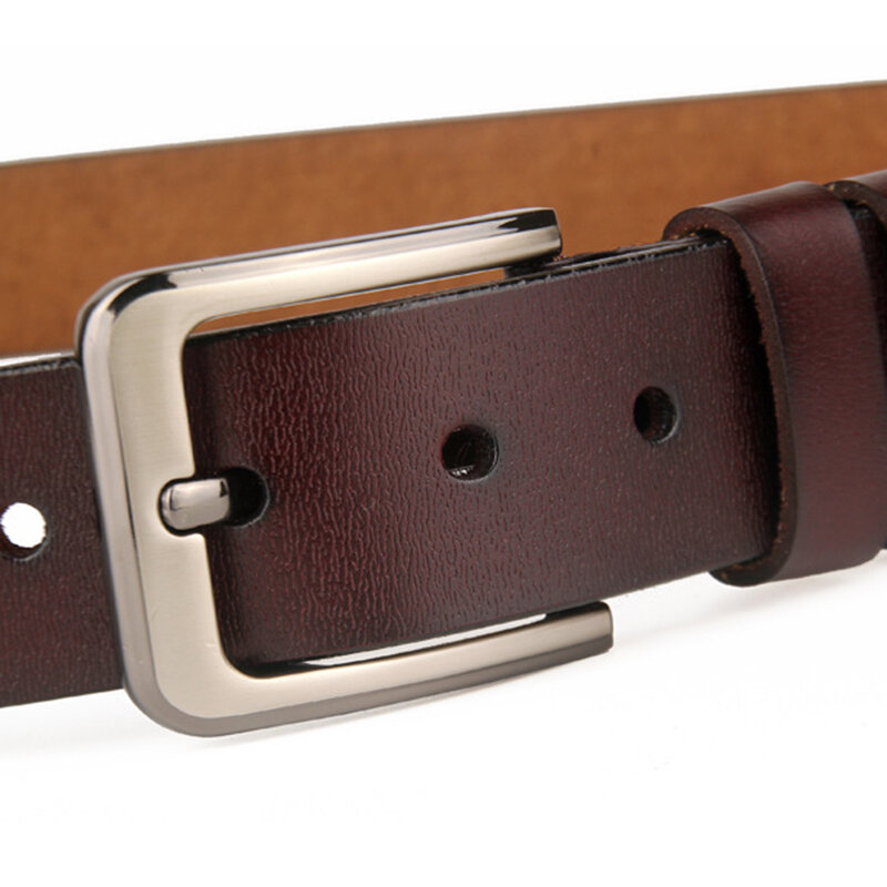 CEXIKA-cinturones de cuero genuino de vaca para hombre, alta calidad, talla grande, Pin, hebilla, 130, 140, 150, 160 cm, 170