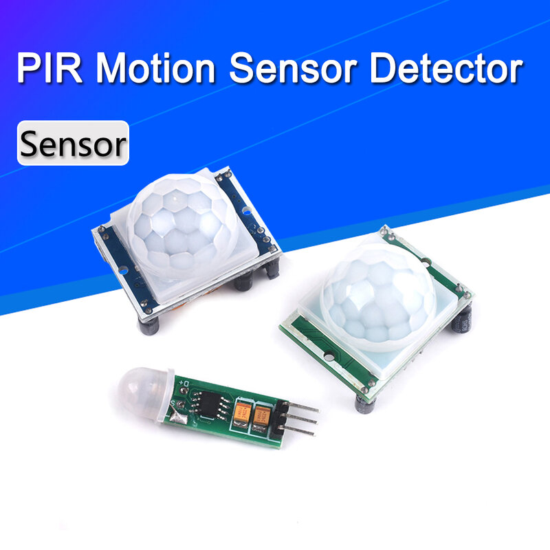 Módulo Detector de movimiento para arduino, Sensor piroeléctrico infrarrojo IR, ajuste de HC-SR501, Mini PIR, soporte de módulo para arduino