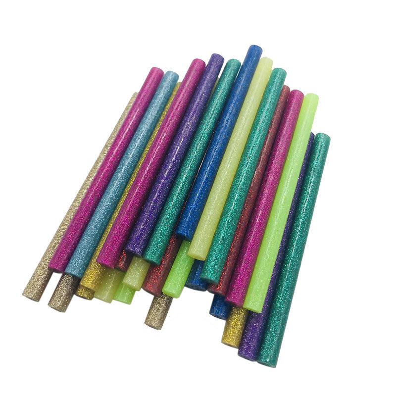 30 Stks/set Gekleurde Hot Melt Lijm Sticks 7Mm Adhesive Diverse Glitter Lijm Sticks Professionele Voor Elektrische Lijmpistool Craft reparatie