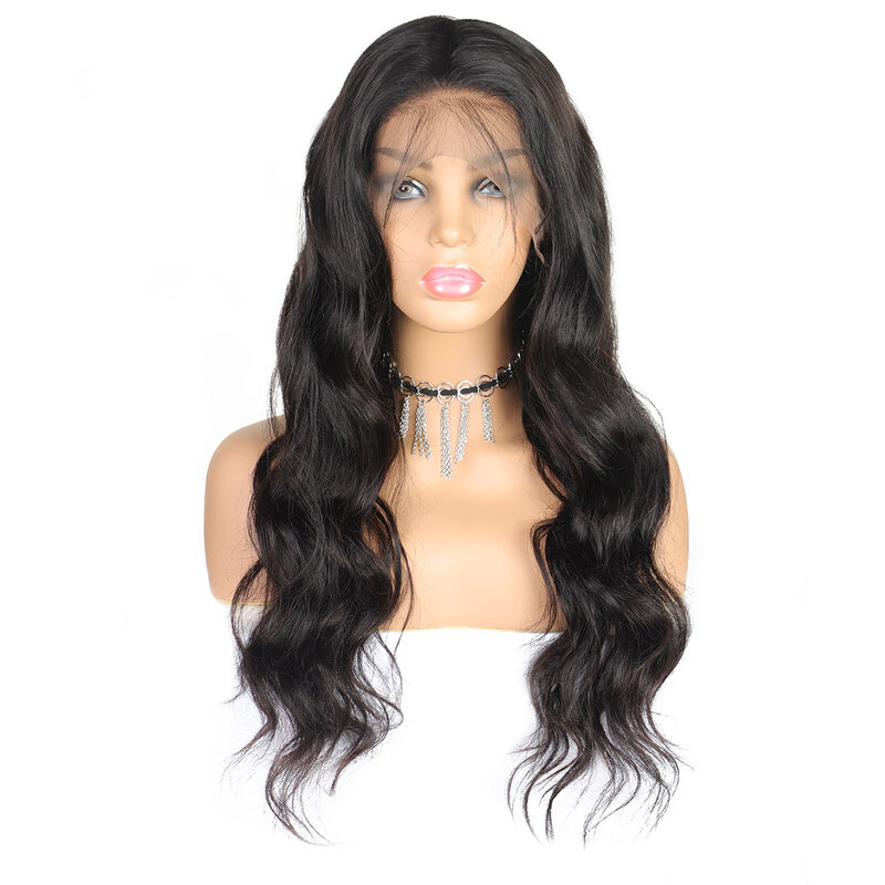 Grande brasileiro transparente hd perucas dianteiras do laço da onda profunda da água virgem indiano pre-arrancadas perucas do cabelo humano yexin para a mulher preta