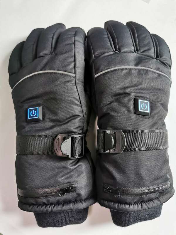 Termostato de tres velocidades, guantes de calefacción para esquí y frío, guantes de calefacción para montar en motocicleta, guantes de calefacción eléctrica cálidos engrosados