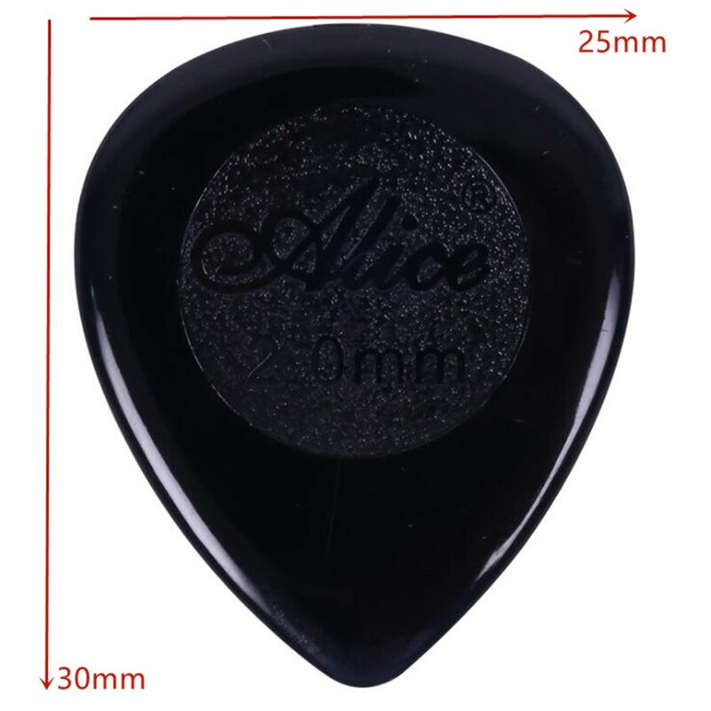 6Pcs Alice Stubby Guitar Picks Acoustic Electric Bass Plectrum Mediator 1/2/3mm Thickness Fast Picking Guitar Accessories