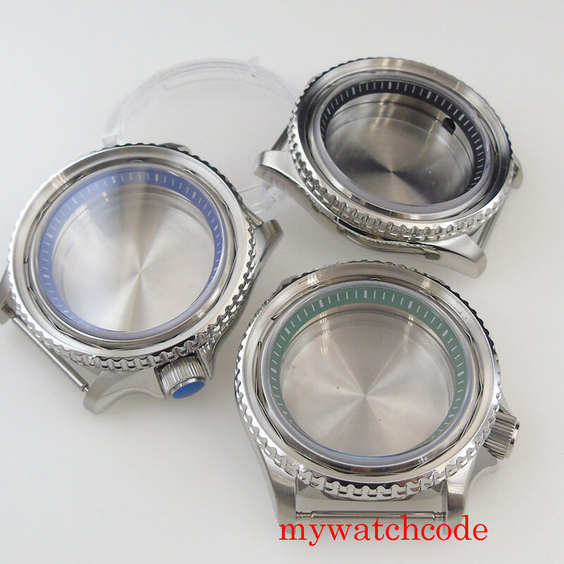 Nowy 41mm szafirowe szkło Watch Case części do NH35 NH36 ruch 200m odporność na wodę ze stali nierdzewnej 3 kolory rozdział