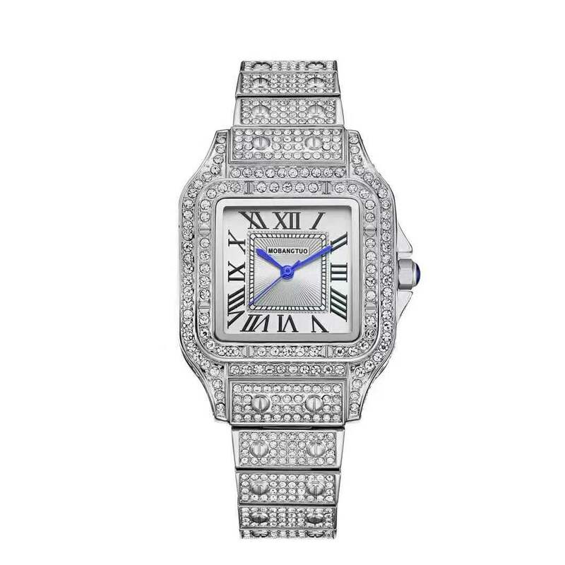 Marca superior de luxo relógios femininos com strass quadrado cristal senhoras relógio quartzo famosa qualidade relógio feminino