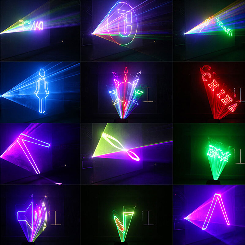 F2800A zdalna aplikacja Bluetooth scena dyskoteki światło laserowe DMX512 ślub urodziny projektor