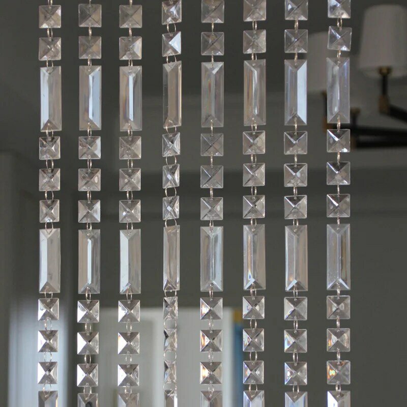 10M Acrylic Bead Tirai Dekorasi Interior Ruang Tamu Lorong Hiasan Latar Belakang Pernikahan Dekorasi