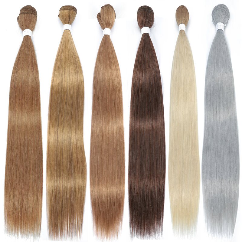Прямые искусственные волосы для наращивания, гладкие волосы с эффектом омбре, ткацкие 36-дюймовые сверхдлинные Синтетические прямые волосы стандартной длины