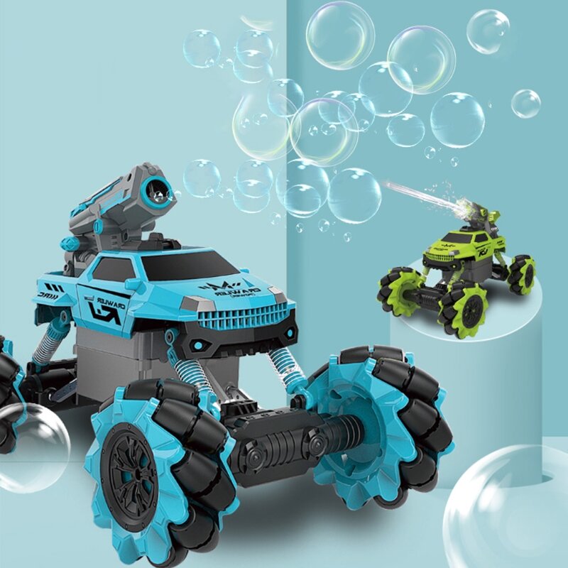 2024 리모컨 자동차 오프로드 드리프트 트럭 라디오 크롤러 버블 머신, 360 ° 회전, 2.4GHz, 어린이 장난감 선물, 신제품
