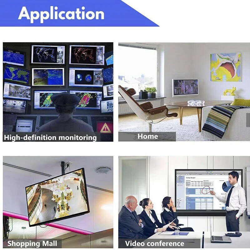 Adaptador de vídeo Full HD 4K 720P/ 1080P/ 3MP/ 4MP/ 5MP BNC a HDMI, convertidor TVI/CVI/AHD a HDMI para Monitor HDTV DVRs