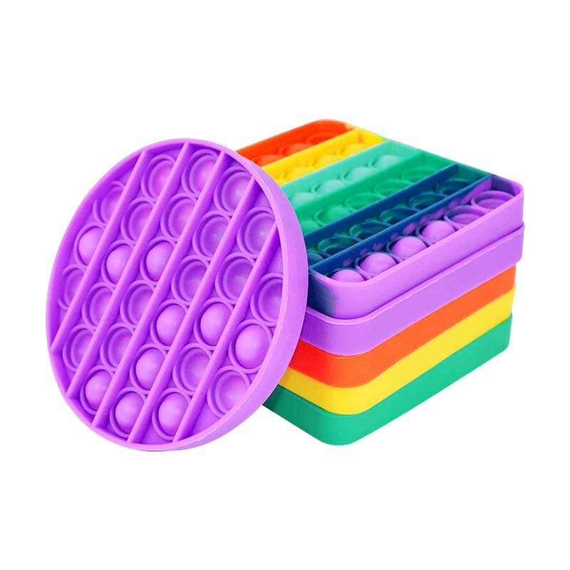 Push Bubble Pop Reliver Stress giocattoli in Silicone autismo bambini favore gioco divertente decompressione Fidget Anti-stress giocattolo per adulti per bambini