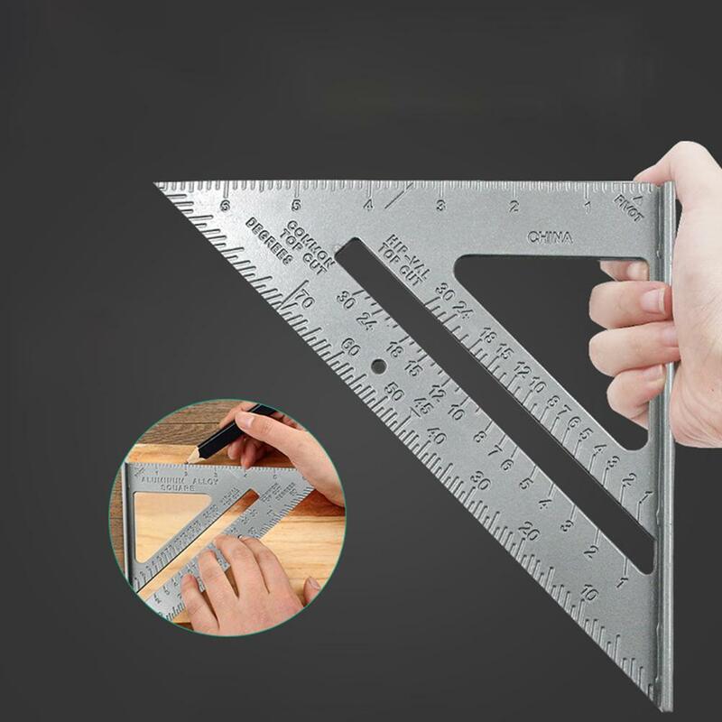 三角形ルール90/45度肥厚角ルール鋼/プラスチック30センチメートル定規教育大工測定直角定規