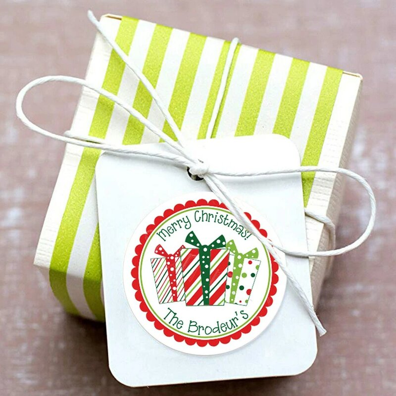 500Pcs Kerst Stickers Kerstman Snowflake Cartoon Zelfklevende Diy Seal Labels Afdichting Stickers Briefpapier Voor Pakket Gift Decor