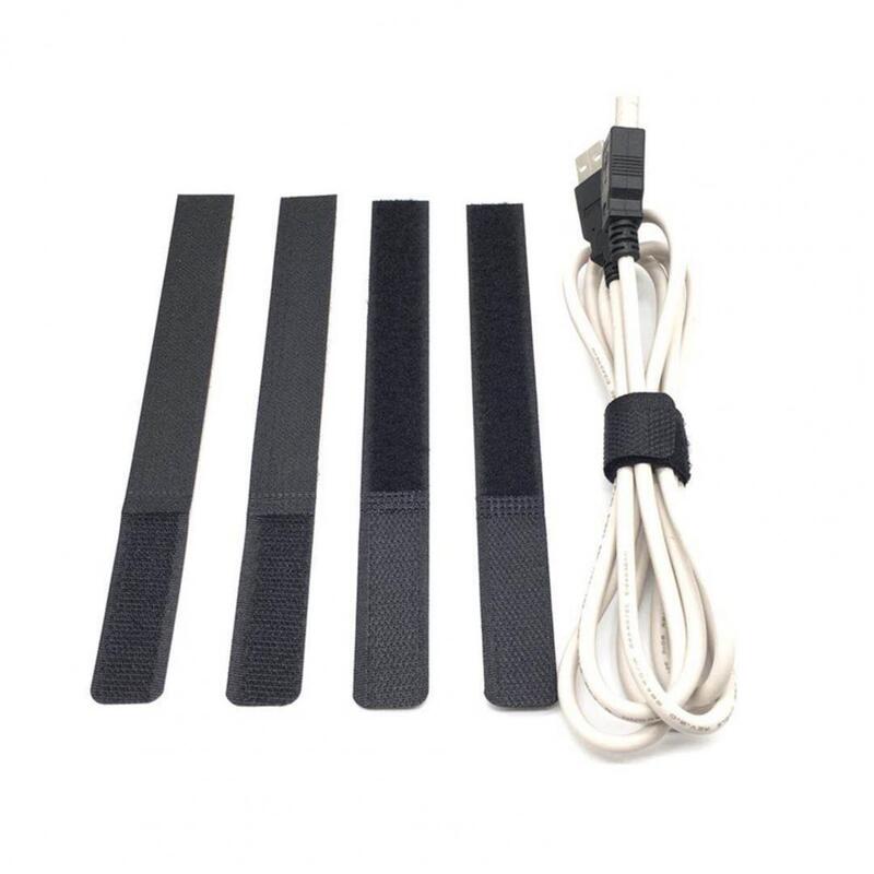 Data Cable Ties Convenient Data Cable Fastener Tape Mini Anti-slip  Solid Data Line Management Cable Tape