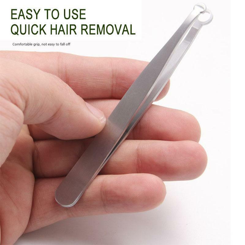 Nose Hair Trimming Tweezer Universal Painless Stainless Rounded Tip Trimmer Clipper for Man Women Eyebrow Sideburns Brow Body